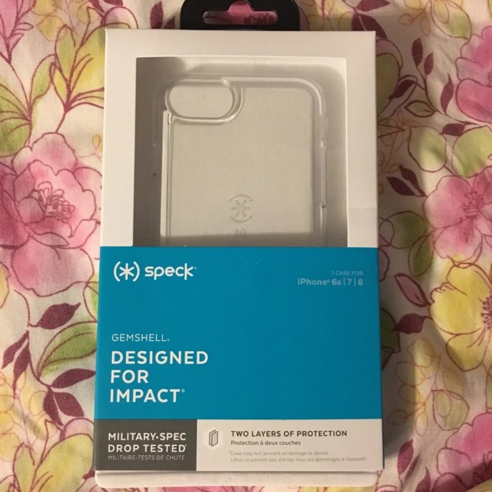 New iPhone 6s/7/8 speck clear case